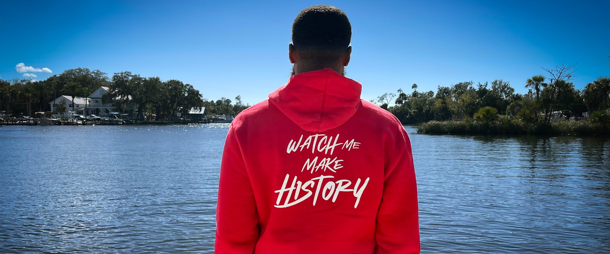 Watch Me Make History &mdash; standing on the Florida waterway